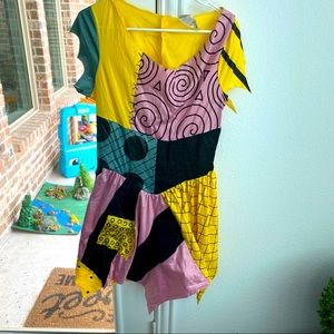 Wig + Sally Costume Nightmare Before Christmas Halloween Costume Womens Large